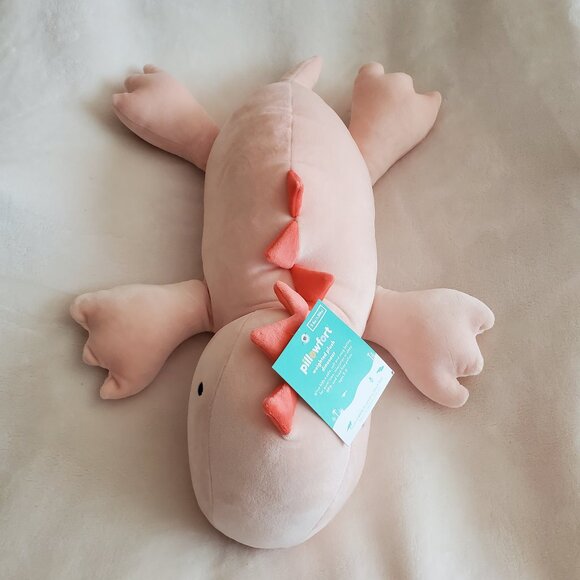NEW Pillowfort Pink Dinosaur Weighted Plush - Picture 1 of 4